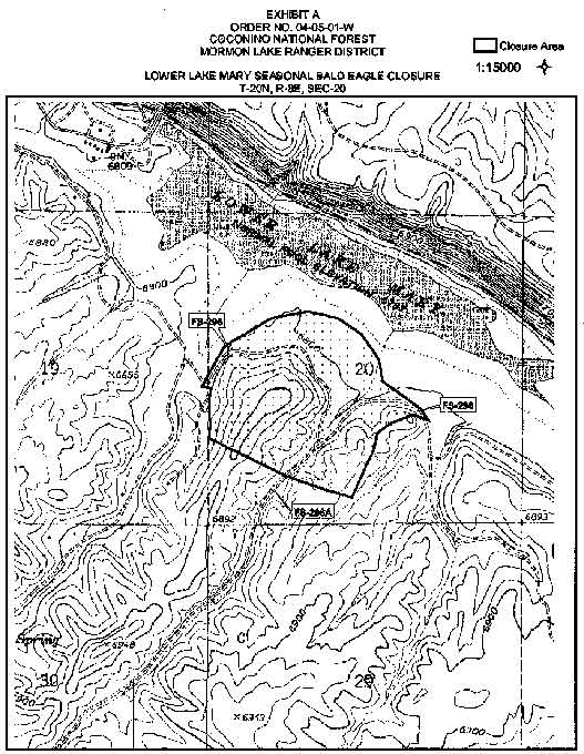 Lower Lake Mary Closure Map