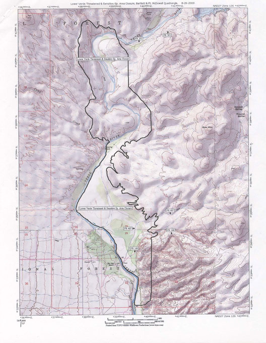 Lower Verde Closure Map